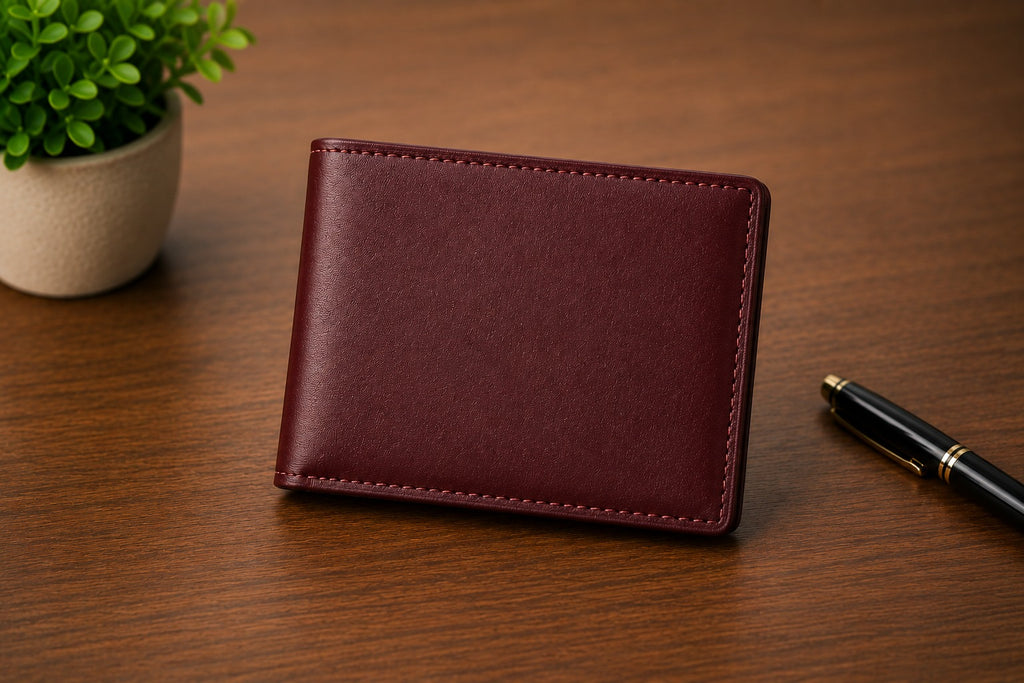 Men’s Dark Maroon Classic Leather Wallet