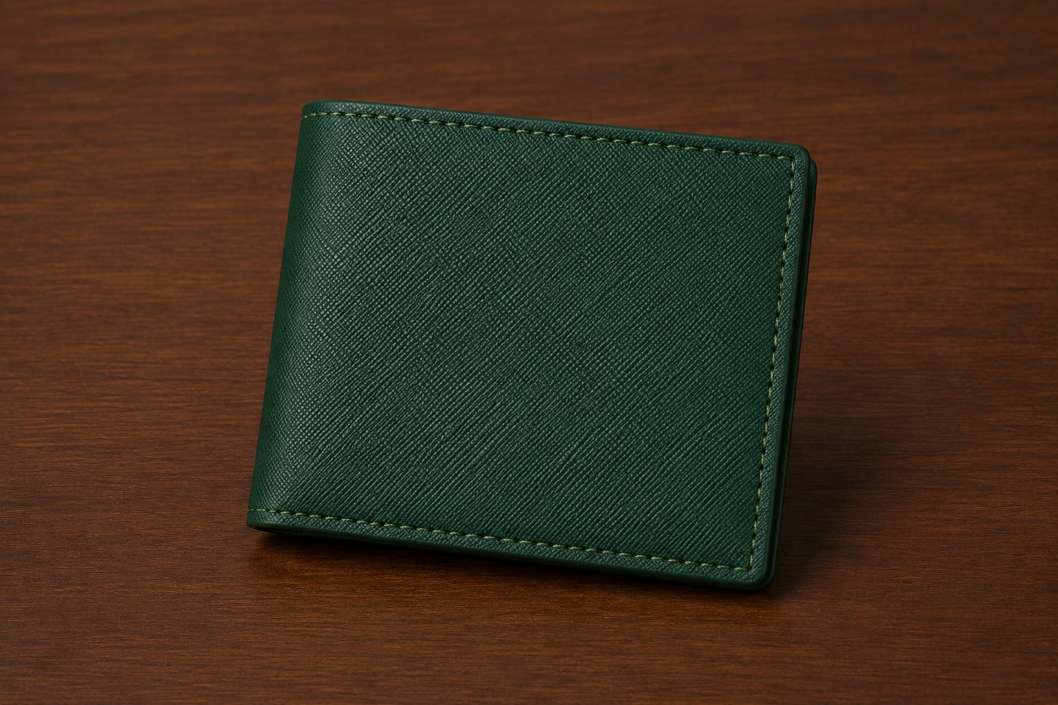 Men's Green Leather Wallet