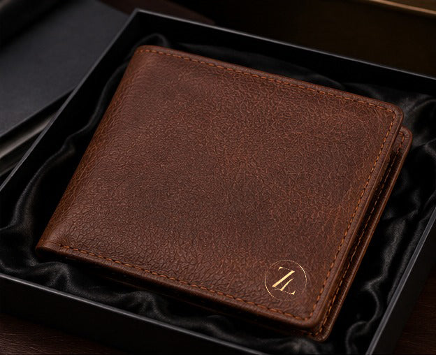 ZAALISH LUXE Premium Bifold Wallet with Coin Pocket & ID Window